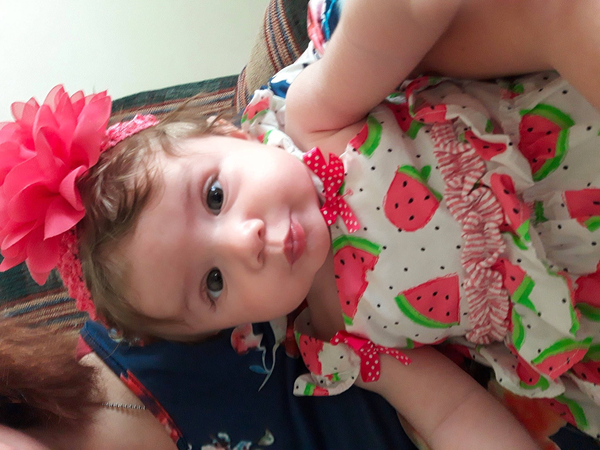 Annebell joined the competition — help win amazing prizes! arm, baby, baby_toddler_clothing, cheek, child, dress, event, eye, eyelash, happy, head, iris, lip, mouth, pattern, person, pink, red, skin, textile