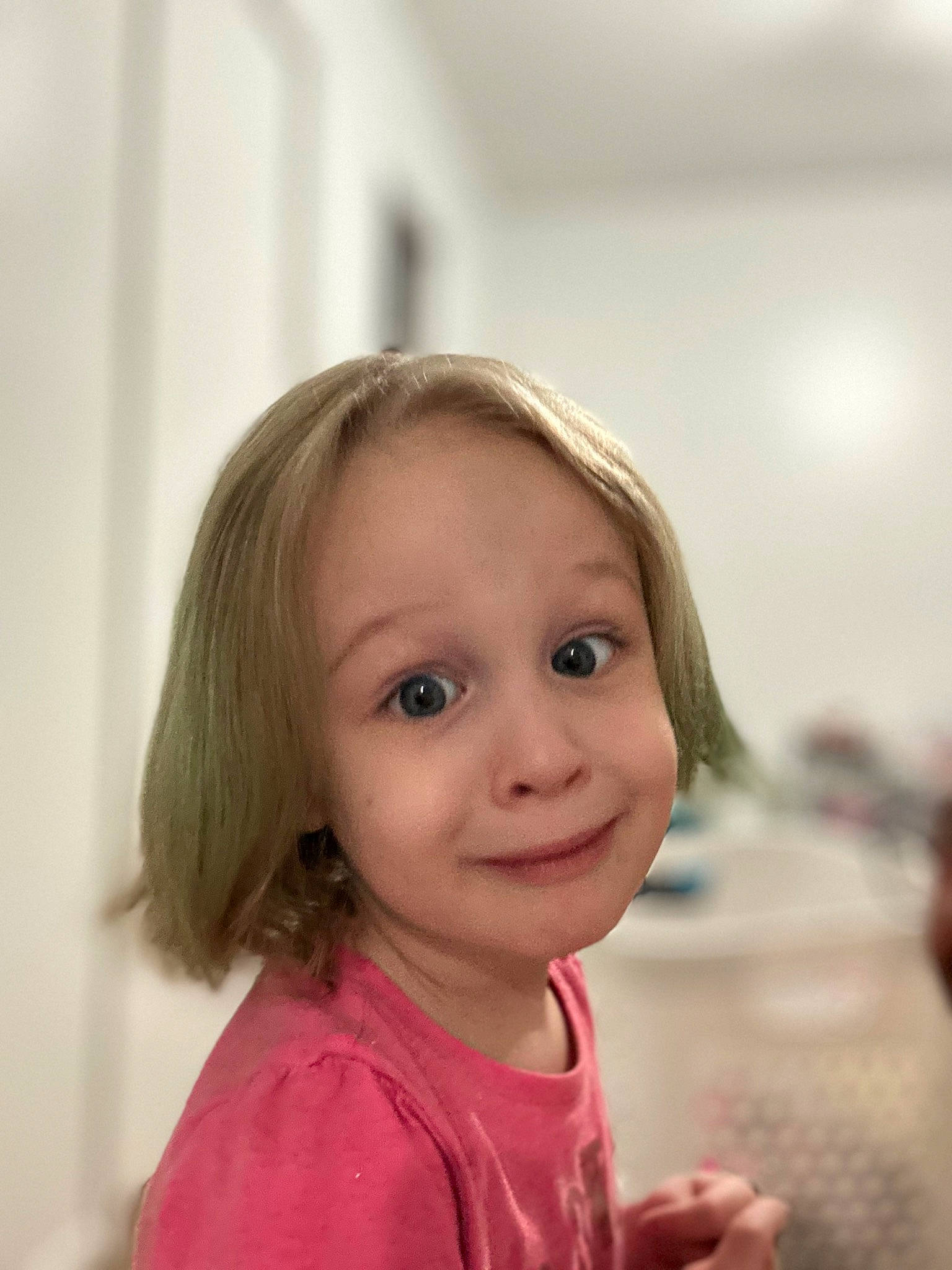 Alice joined the competition — help win amazing prizes! blond, brown_hair, cheek, child, child_model, eye, eyebrow, eyelash, flash_photography, fun, gesture, happy, iris, joy, lip, magenta, nose, person, portrait_photography, smile