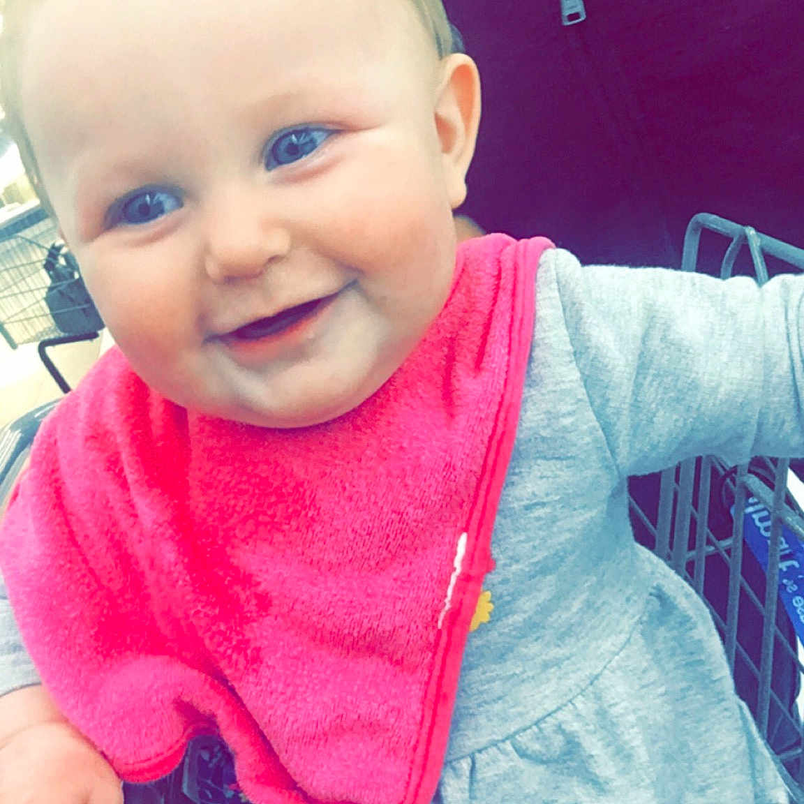 Lexus is registered to the contest to win money with this photo: beauty, cheek, child, cool, day, eye, face, forehead, hair, head, human_hair_color, infant, joy, lip, mouth, nose, person, pink, product, purple