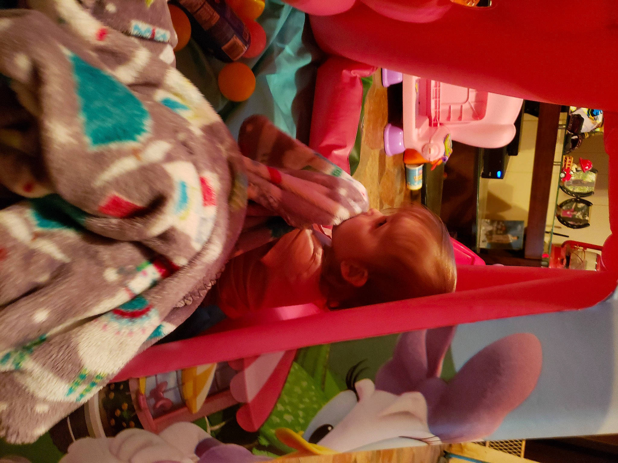 Raelynn joined the competition — help win amazing prizes! barechested, carmine, chest, child, event, fun, human_leg, leisure, linens, magenta, pattern, person, pink, plastic, public_event, room, stuffed_toy, textile, toy, visual_arts