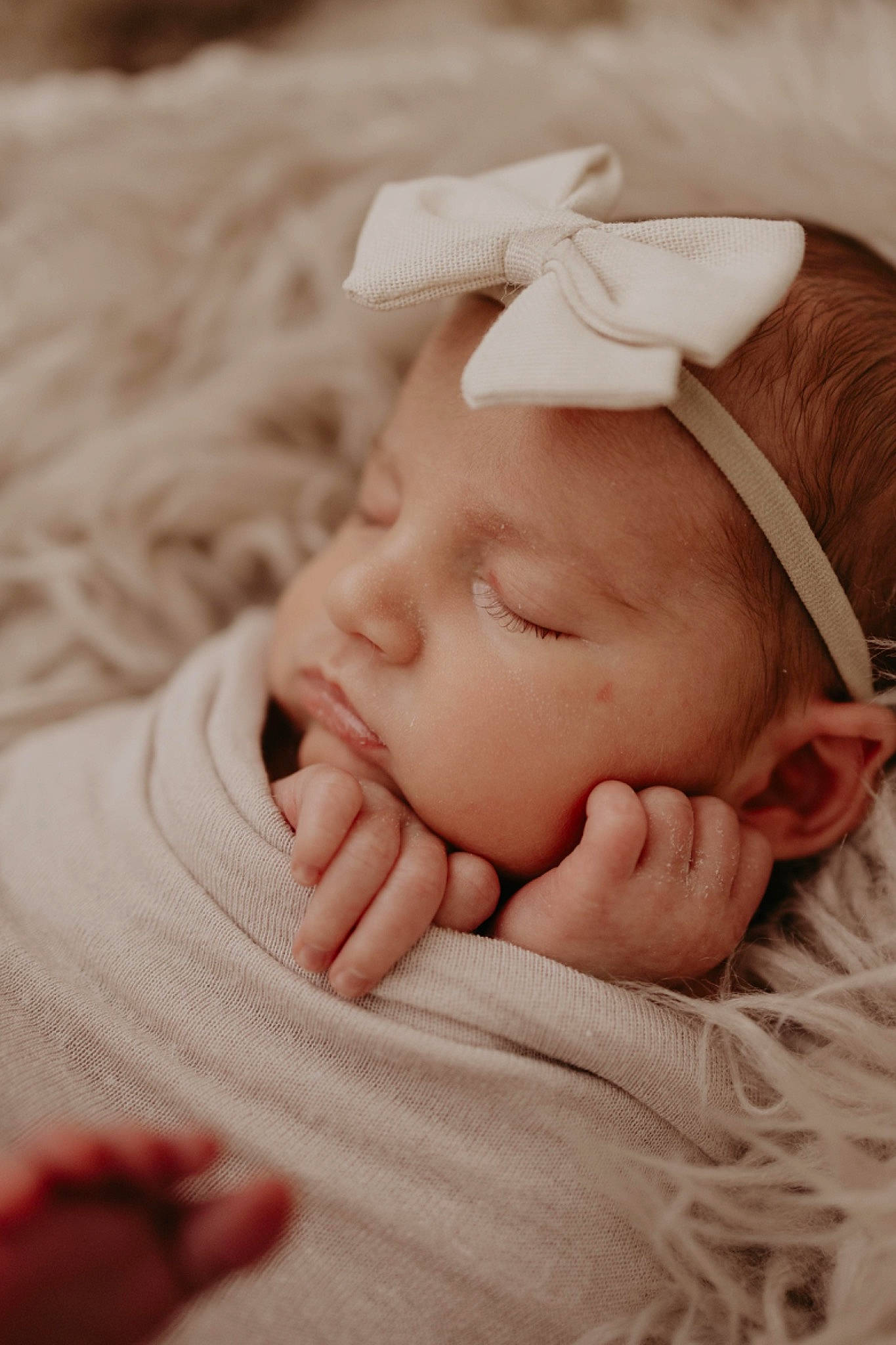 Rosalie joined the competition — help win amazing prizes! baby, baby_sleeping, baby_toddler_clothing, bedtime, cheek, child, comfort, fashion_accessory, flesh, gesture, grass, hair_accessory, happy, headwear, linens, nail, person, portrait_photography, skin, thumb