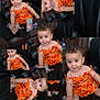 Kenleanna is registered to the contest to win money with this photo: baby, infant, orange_dress, collage, black_leather_chair, smiling, cute, child, portrait, indoor, sitting, happy, young, cute_outfit, baby_smile, playful, skin, person, photography, childhood