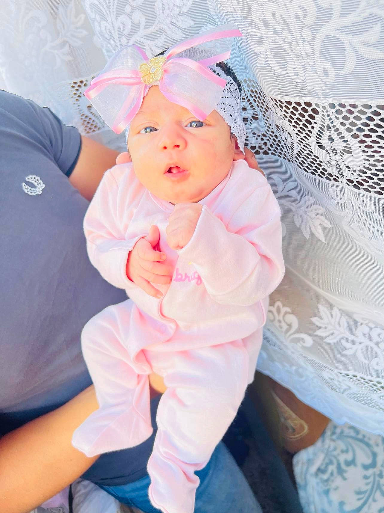 Ketty joined the competition — help win amazing prizes! baby, baby_products, baby_toddler_clothing, child, costume_hat, fashion_accessory, fun, gesture, hair_accessory, happy, headband, headpiece, headwear, magenta, pattern, peach, person, pink, purple, sleeve