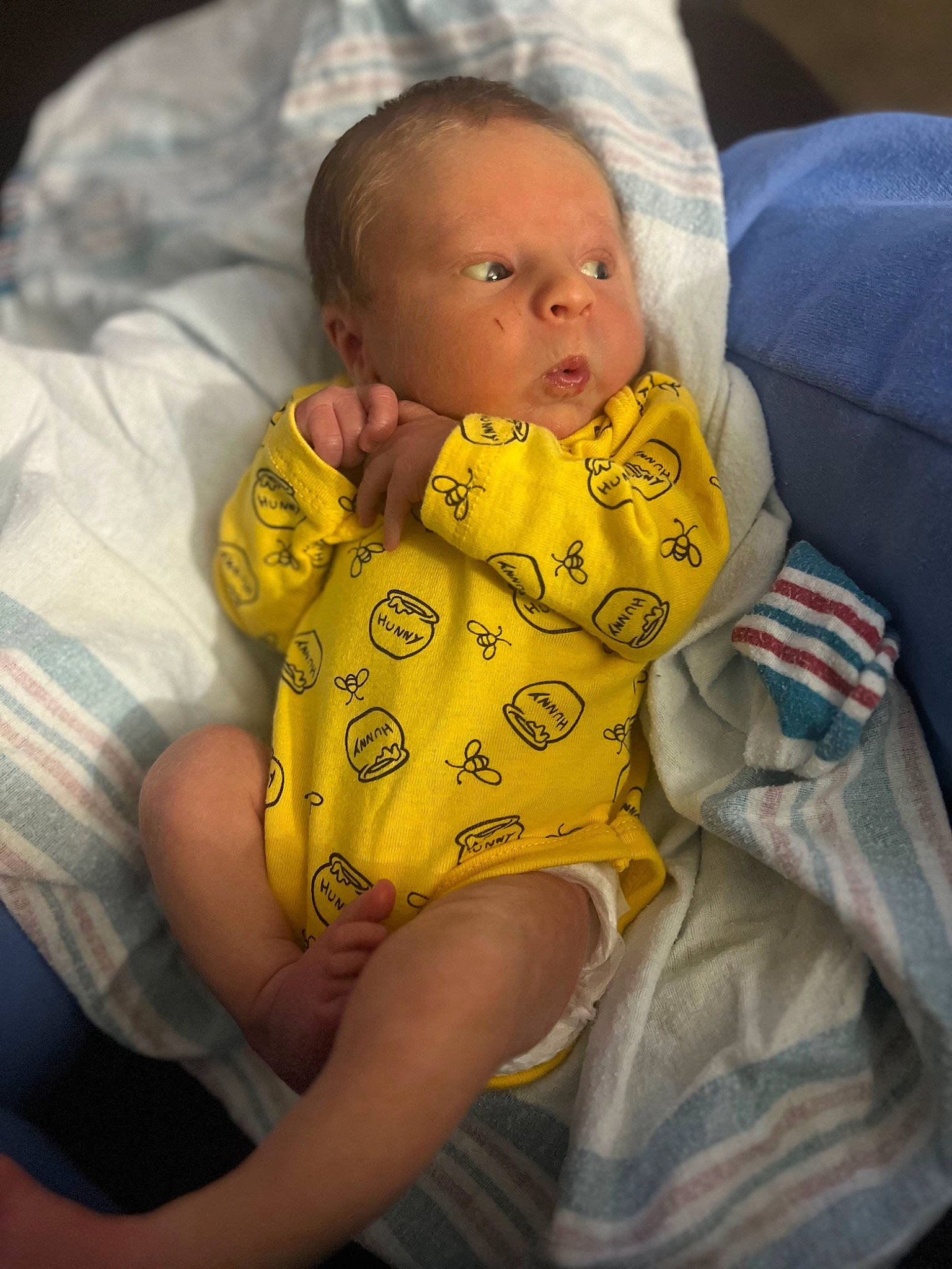 Barrett joined the competition — help win amazing prizes! arm, baby, baby_toddler_clothing, cheek, comfort, dress, eye, facial_expression, finger, hair, hand, human_body, leg, lip, mouth, neck, nose, person, skin, textile