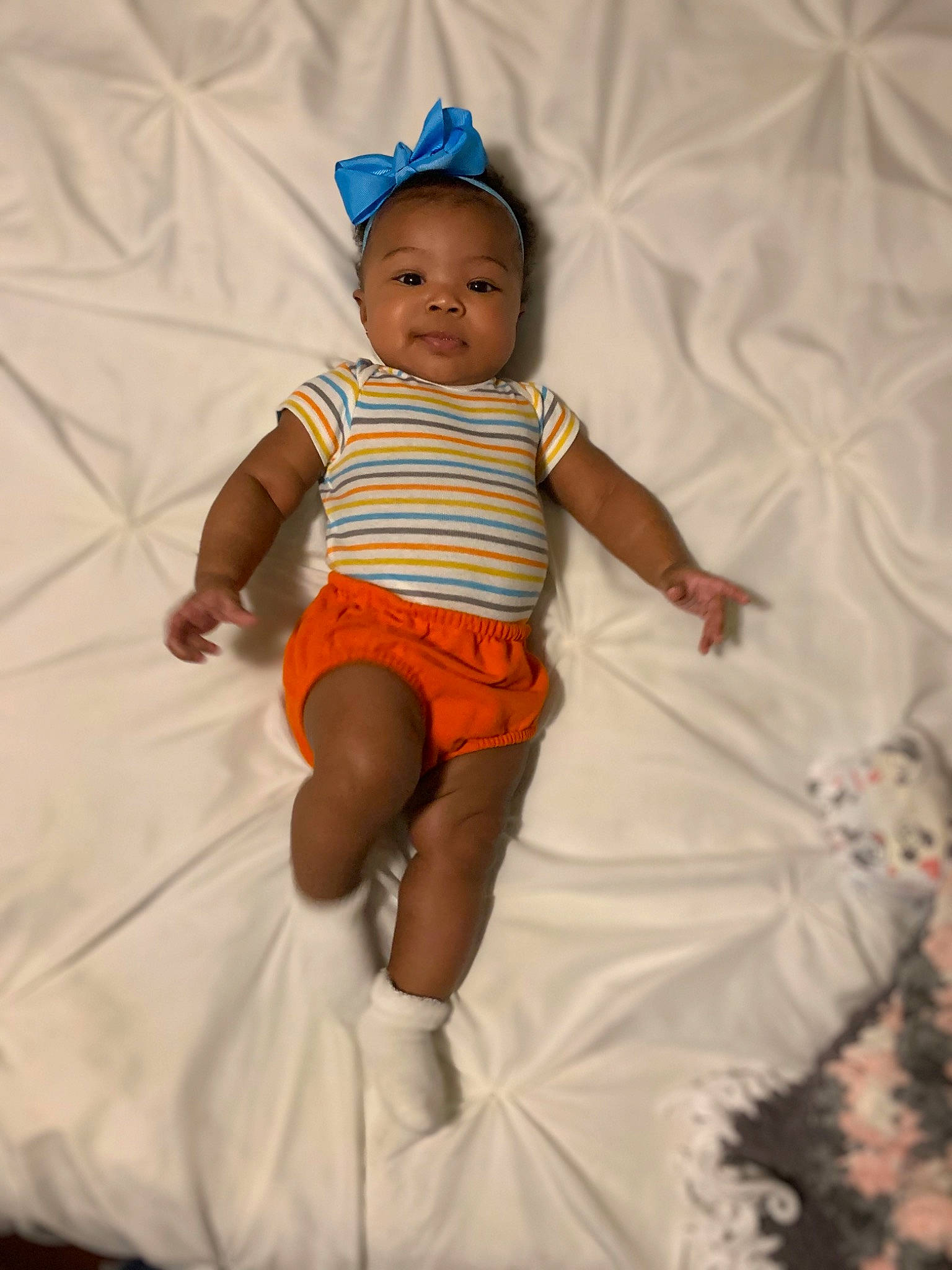 Evynn is registered to the contest to win money with this photo: baby, baby_toddler_clothing, child, fun, person, skin, smile, toddler