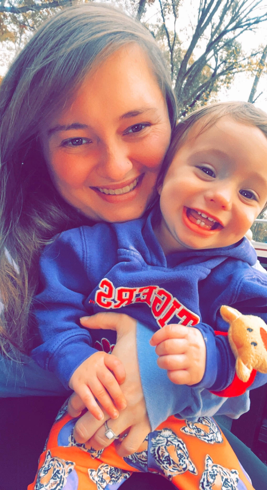 Lakyn joined the competition — help win amazing prizes! baby_toddler_clothing, blue, electric_blue, face, finger, friendship, fun, gesture, grass, happy, head, interaction, joy, leisure, lip, mouth, people_in_nature, person, skin, smile