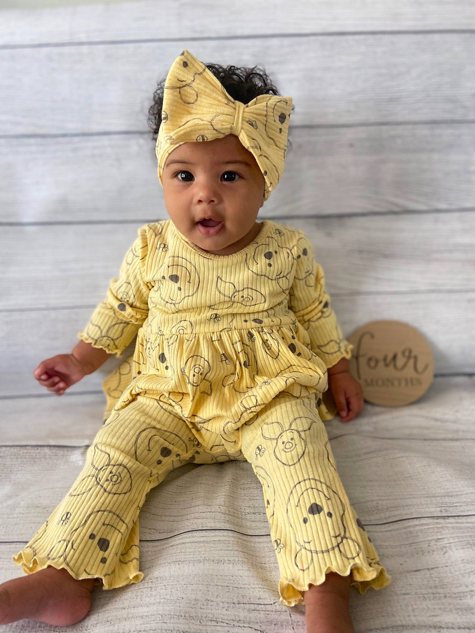 Naleia joined the competition — help win amazing prizes! baby, baby_toddler_clothing, beanie, beige, cap, child, costume_hat, eye, fashion_accessory, flooring, foot, happy, head, headpiece, headwear, peach, person, sitting, skin, sleeve