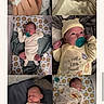 Haven is registered to the contest to win money with this photo: baby, newborn, infant, child, sleeping, awake, portrait, collage, photomontage, pacifier, onesie, blanket, crib, cuddly, cozy, indoor, phone_screenshot, website, baby_clothing, face