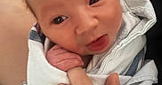 Haven joined the competition — help win amazing prizes! baby, blanket, care, child, closeup, cute, expression, finger, hand, holding, hospital, infant, love, newborn, person, portrait, skin, tongue, wrapped, young