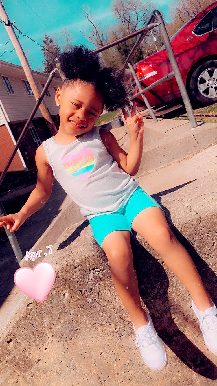 Aubriel is registered to the contest to win money with this photo: black_hair, child, child_model, fun, joy, leg, person, play, playground, snapshot, sportswear, thigh