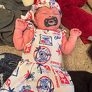 Estella joined the competition — help win amazing prizes! baby, newborn, pacifier, sleeping, blanket, bottle, headband, clothing, infant, cute, resting, indoors, soft, toddler, child, person, fabric, comfort, skin, peaceful