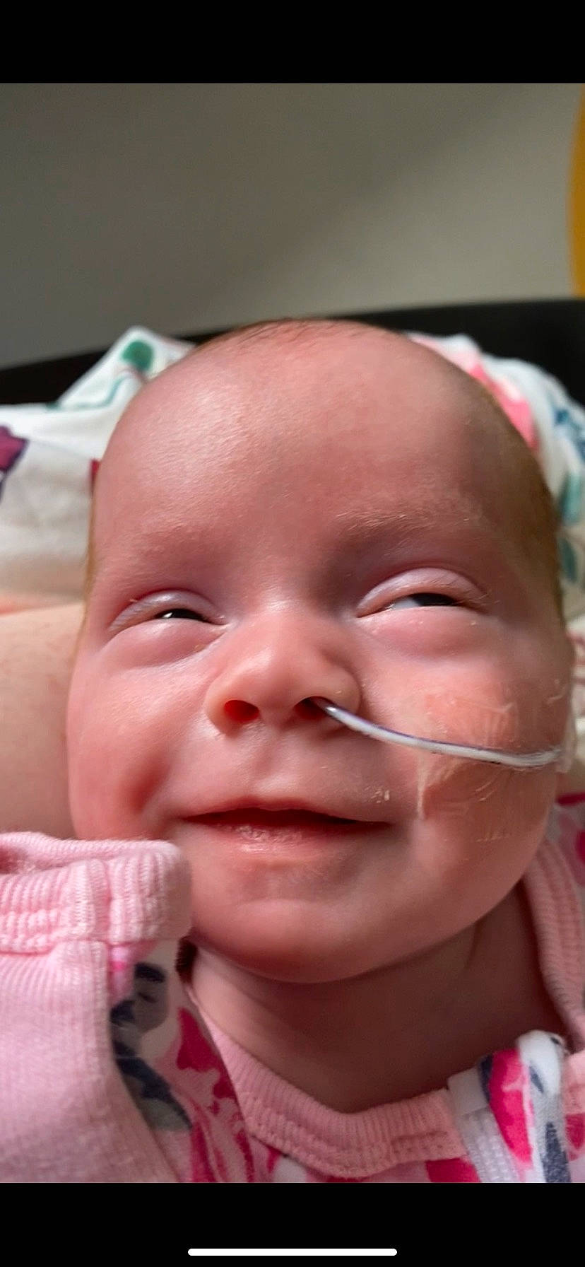 Scarlett joined the competition — help win amazing prizes! baby, cheek, child, chin, close_up, comfort, event, eyebrow, eyelash, finger, happy, iris, jaw, lip, mouth, nose, person, pink, skin, smile