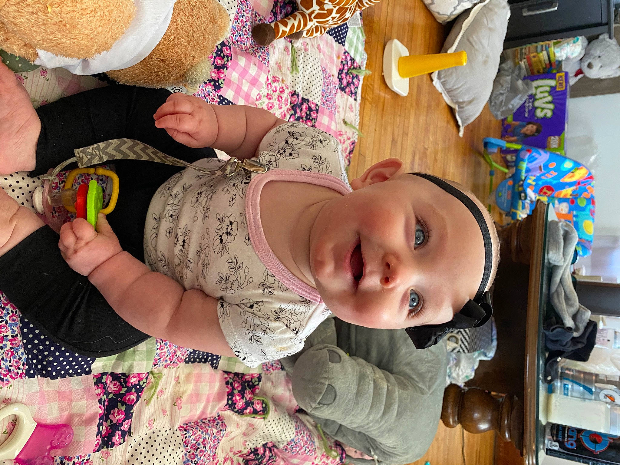 Lillyanna joined the competition — help win amazing prizes! baby, child, ear, headwear, joy, person, toddler