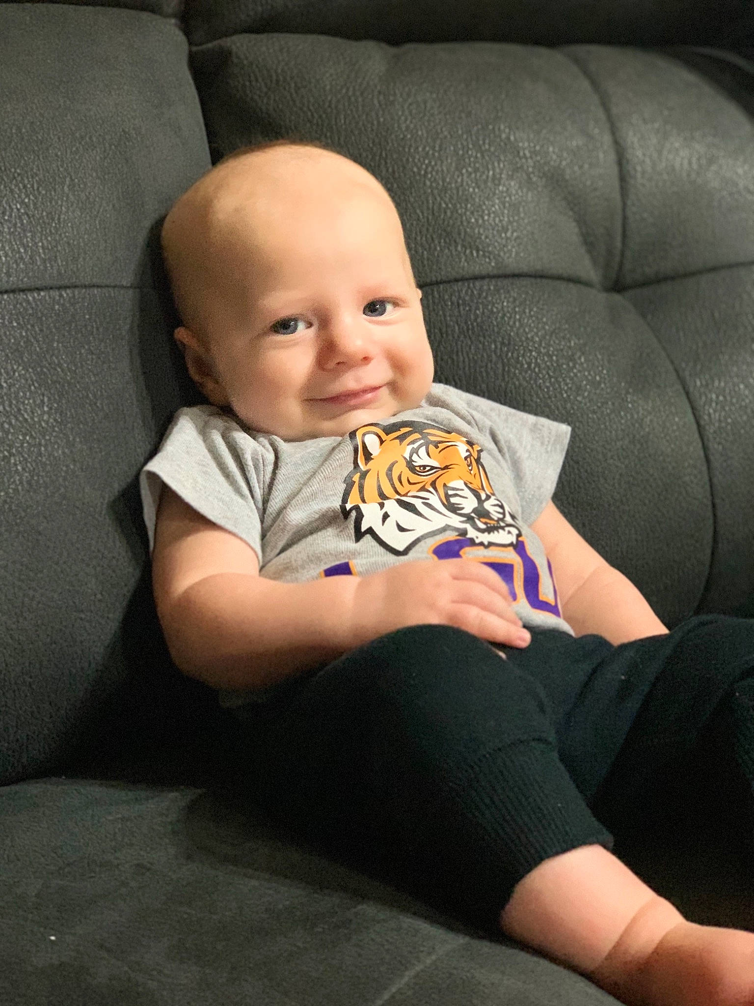 Anderson joined the competition — help win amazing prizes! baby, child, joy, leg, person, sitting, toddler