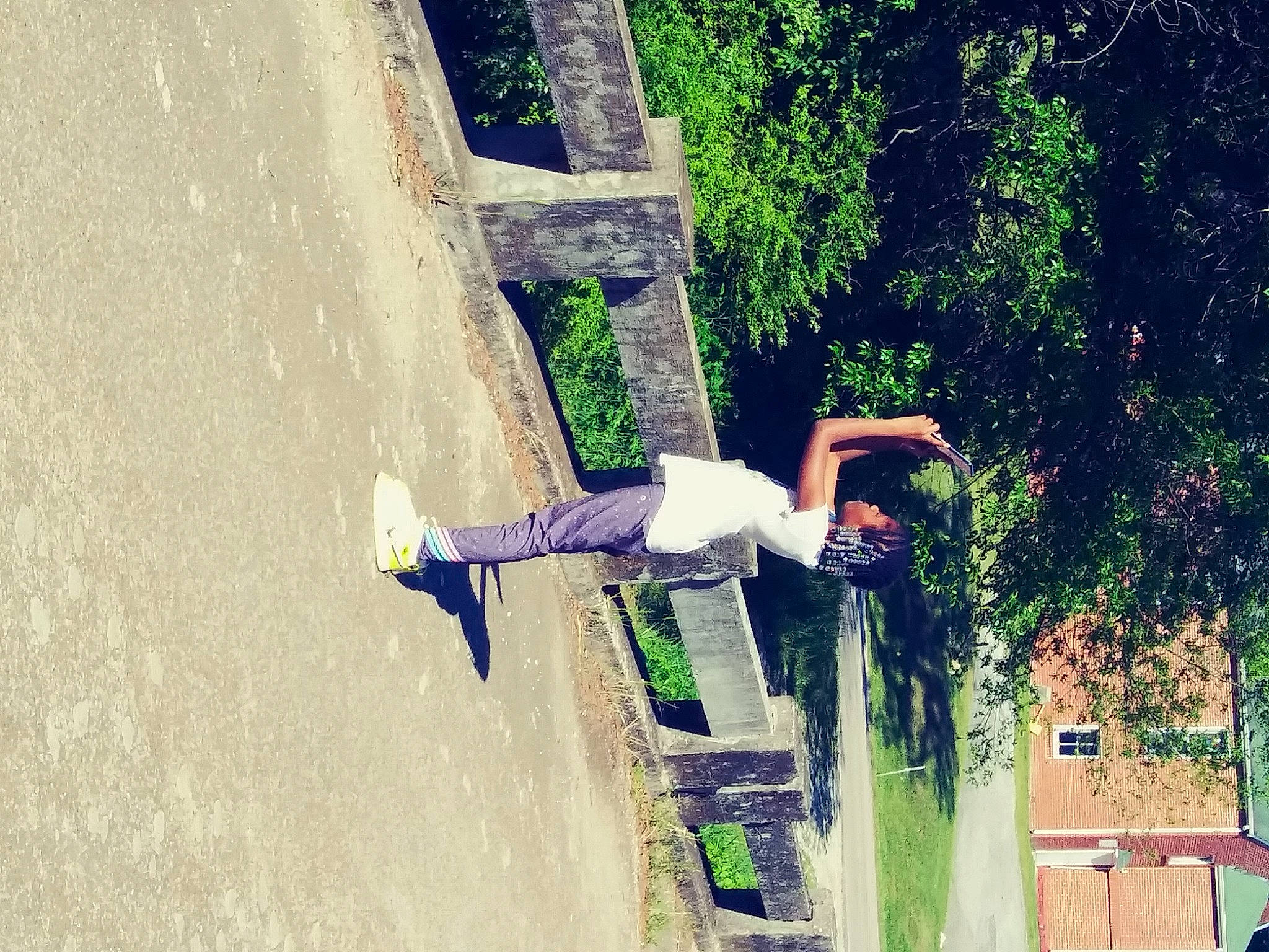 Amariah is registered to the contest to win money with this photo: extreme_sport, flip_acrobatic, leisure, person, photography, plant, tree, water