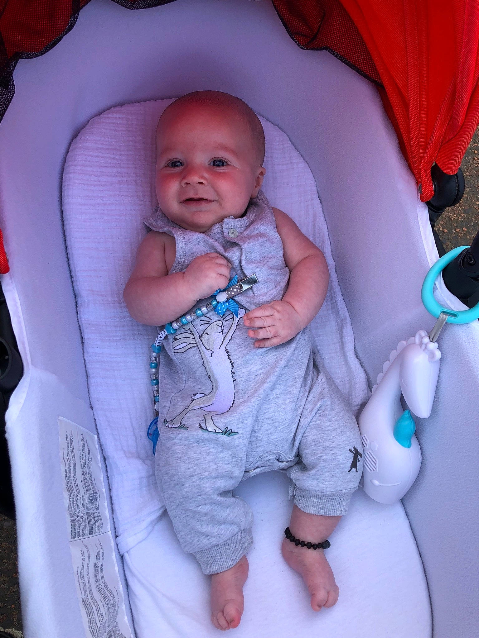 Stevie is registered to the contest to win money with this photo: baby, baby_products, child, finger, iris, person, pink, product, skin, smile, toddler