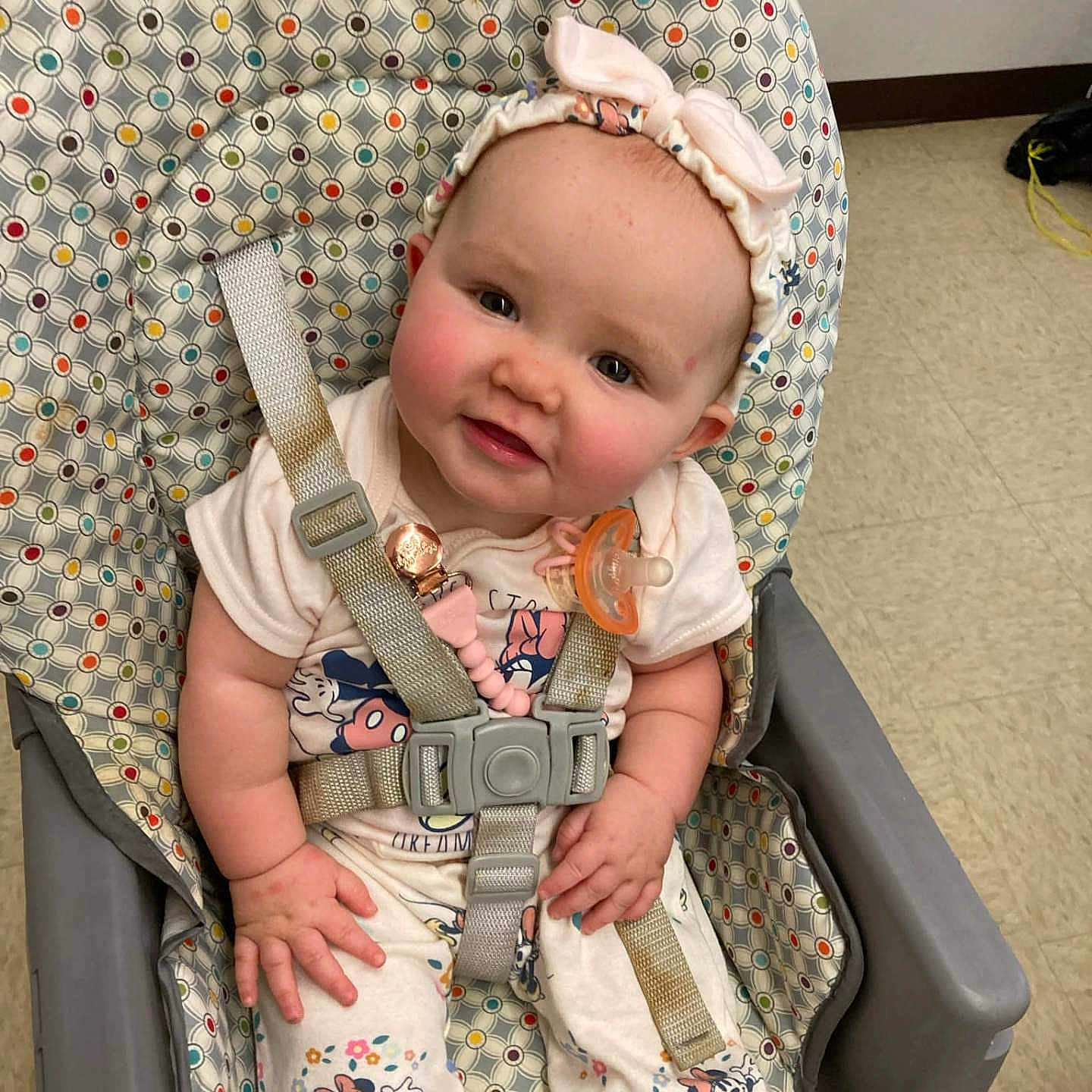 Savannah joined the competition — help win amazing prizes! accessories, baby, bonnet, car, car_interior, carseat, clothing, face, furniture, happy, hat, head, homedecor, pants, person, photography, portrait, strap, transportation, vehicle