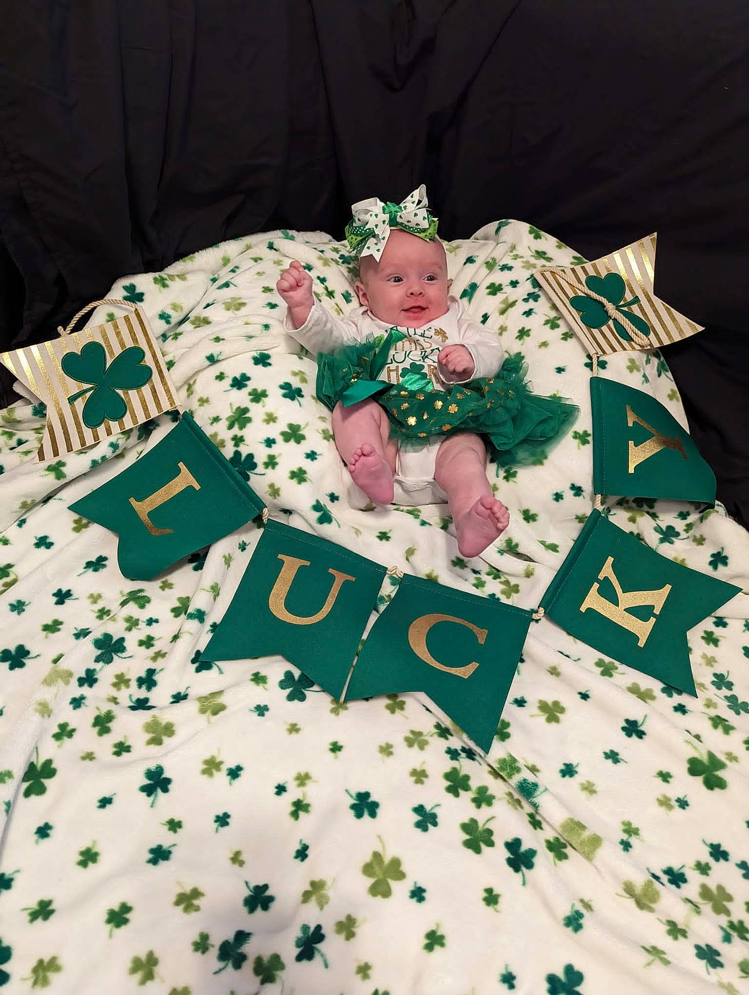 Ellie joined the competition — help win amazing prizes! art, baby_toddler_clothing, bed_sheet, bedding, carmine, christmas, craft, creative_arts, event, fashion_accessory, font, hat, headwear, holiday, linens, pattern, person, rectangle, sleeve, sweetness