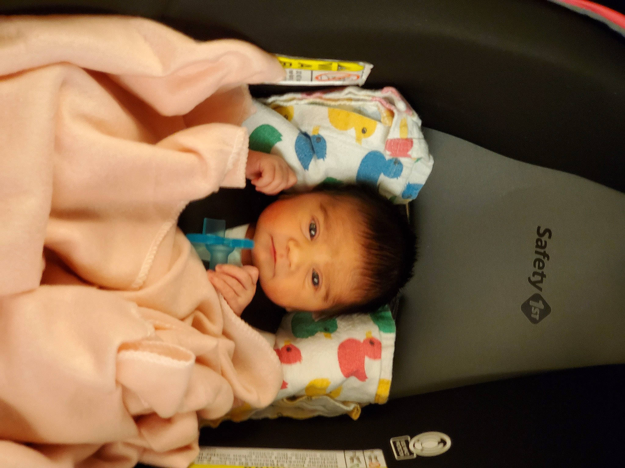 Kara is registered to the contest to win money with this photo: baby, baby_products, baby_toddler_clothing, bedtime, cheek, child, comfort, eye, hand, happy, human_body, linens, nail, person, room, sitting, skin, sleep, thumb, toddler