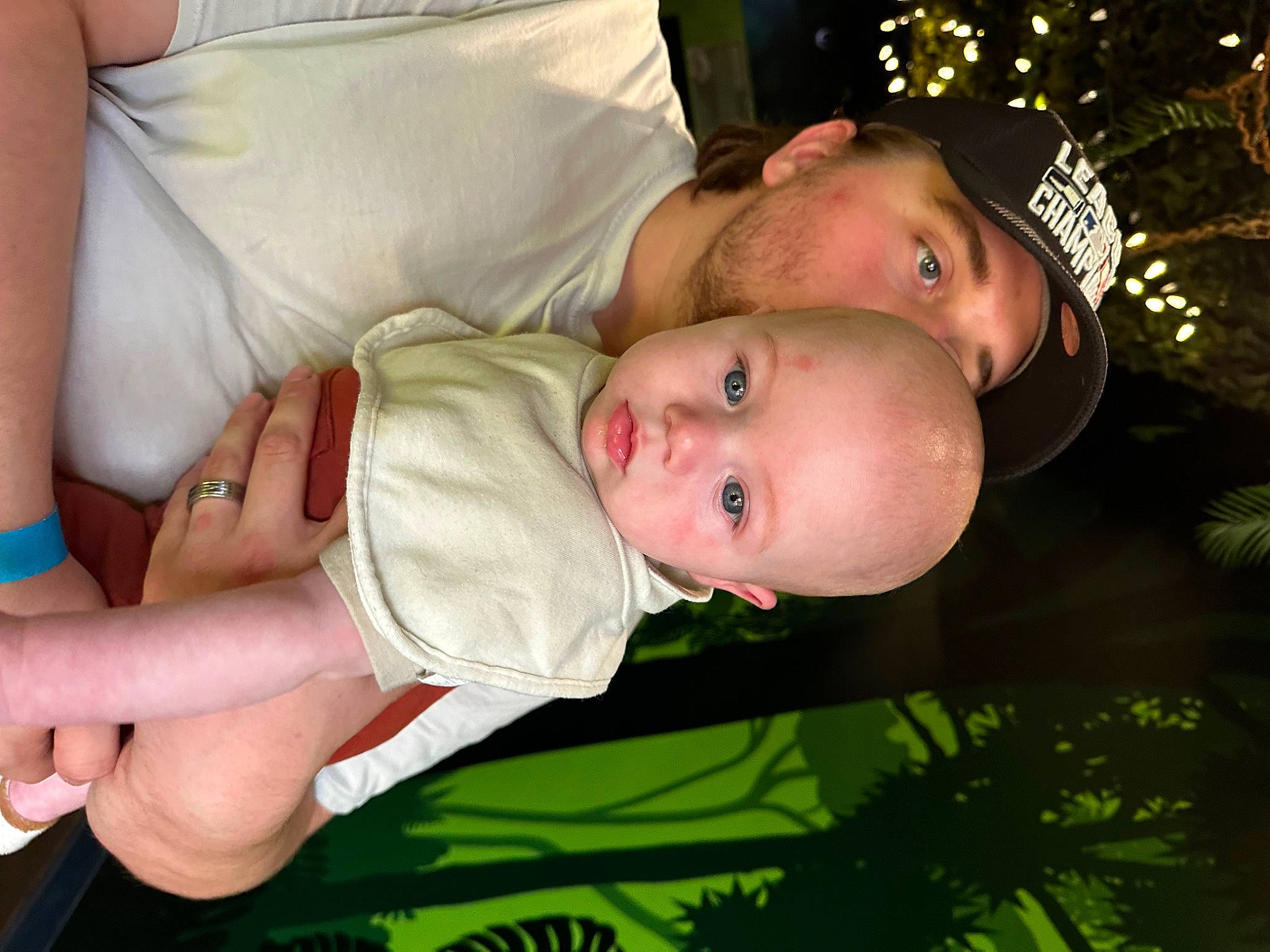 Maxton joined the competition — help win amazing prizes! baby, baby_products, baby_toddler_clothing, chest, child, event, fun, gesture, grass, happy, hat, pattern, person, plant, skin, smile, thumb, toddler, tree