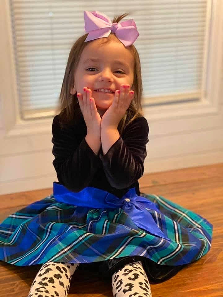 Kendall joined the competition — help win amazing prizes! baby_toddler_clothing, child, cool, dress, eye, face, hair, happy, head, iris, joy, knee, person, pink, purple, skin, sleeve, smile, toddler, white