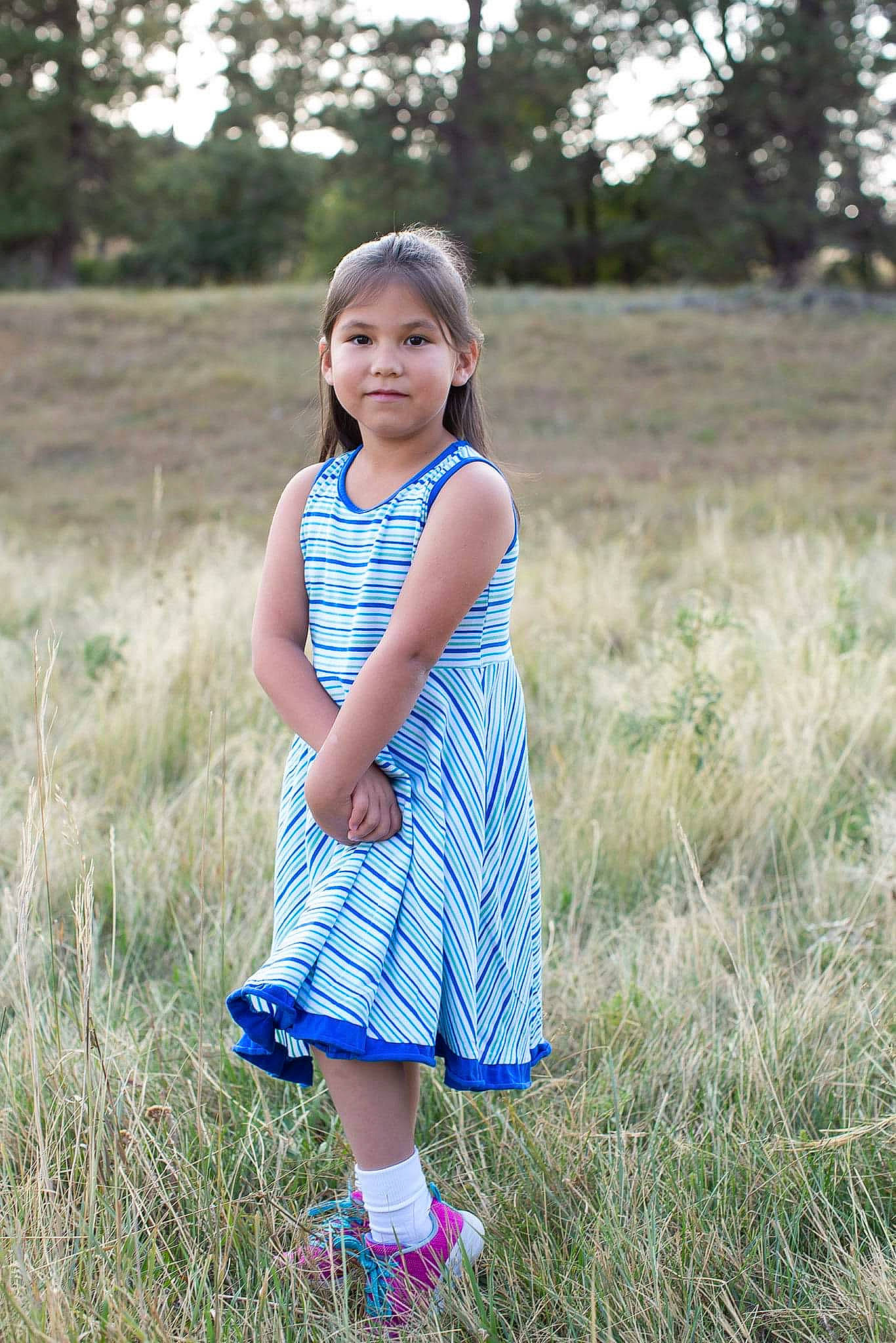 Rahnezmae joined the competition — help win amazing prizes! baby_toddler_clothing, blond, child, day_dress, dress, electric_blue, grass, grass_family, grassland, happy, joy, long_hair, meadow, one_piece_garment, people_in_nature, person, plant, prairie, sleeve, street_fashion