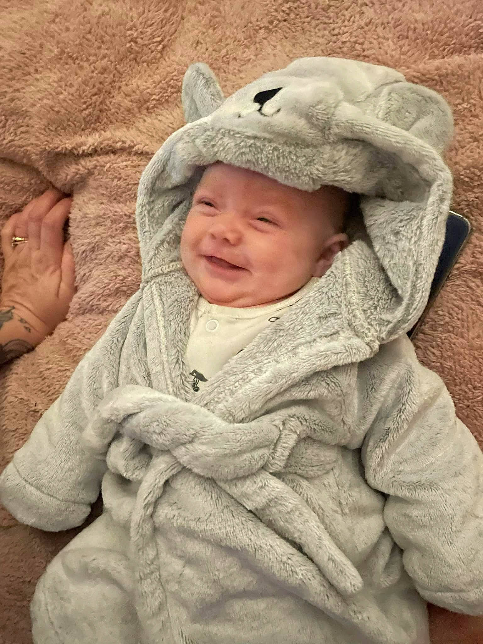 Amelia-rose joined the competition — help win amazing prizes! baby, cap, cheek, chin, comfort, eye, face, grass, grey, happy, head, headgear, headwear, joy, lip, mammal, mouth, nose, outerwear, person