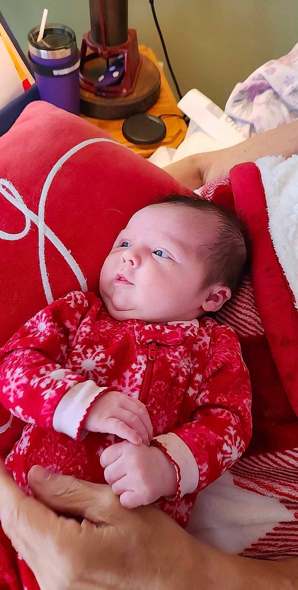 Kadence joined the competition — help win amazing prizes! baby, baby_toddler_clothing, carmine, cheek, child, collar, comfort, fun, happy, linens, magenta, pattern, person, pink, red, sitting, skin, sleeve, toddler