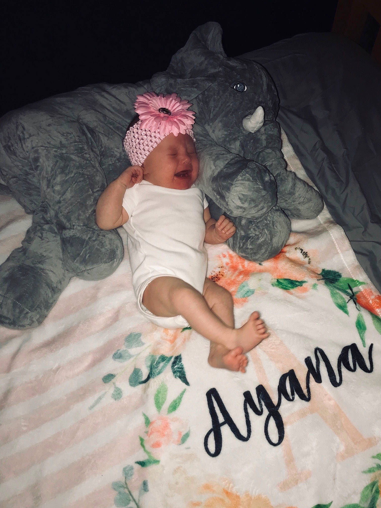 Ayana joined the competition — help win amazing prizes! baby, child, hair_accessory, headgear, headwear, linens, person, textile, toddler