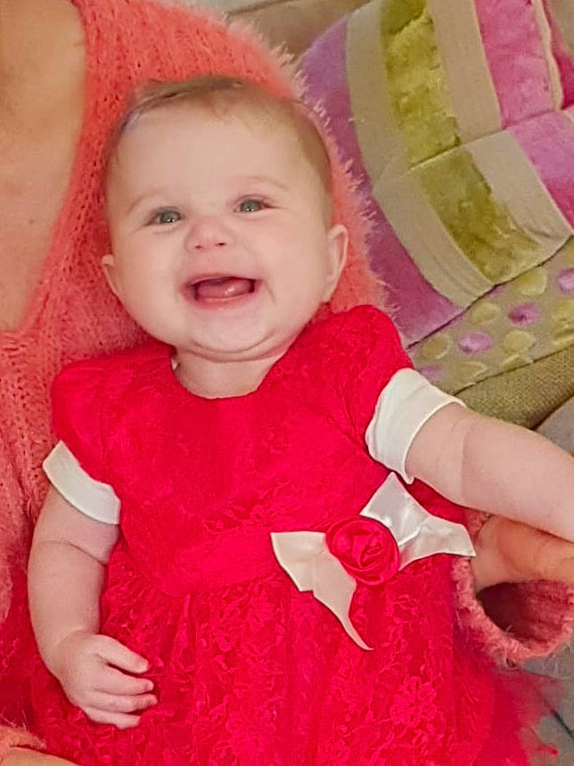 Holly-victoria joined the competition — help win amazing prizes! baby, cheek, child, face, finger, joy, lip, magenta, person, pink, skin, smile, toddler