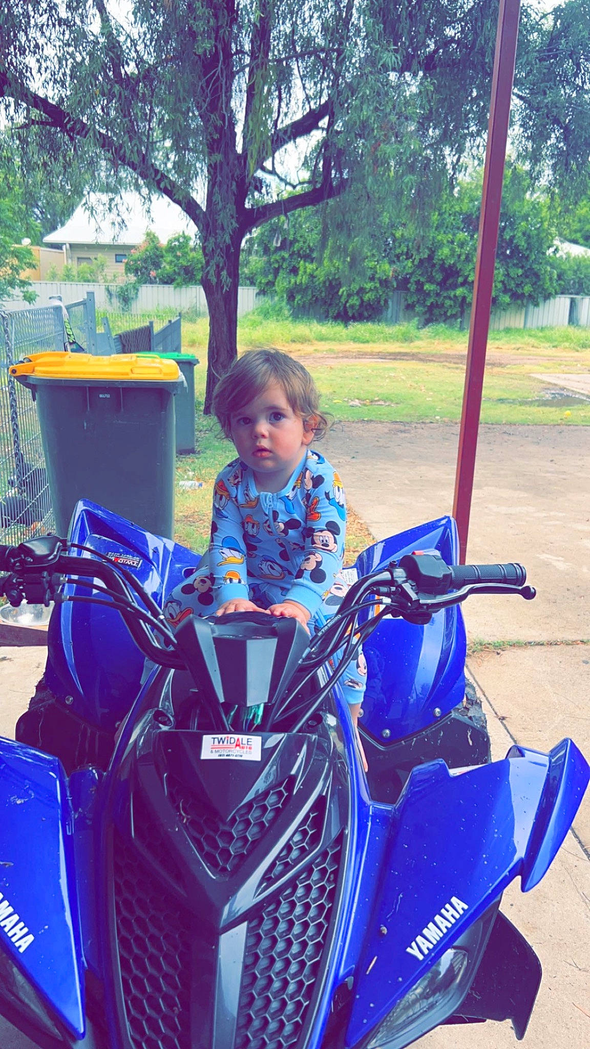 Frederick joined the competition — help win amazing prizes! auto_part, automotive_design, automotive_exterior, automotive_lighting, automotive_tire, automotive_wheel_system, blue, fender, grass, headlamp, leisure, mode_of_transport, motor_vehicle, person, plant, rim, spoke, tire, tree, vehicle