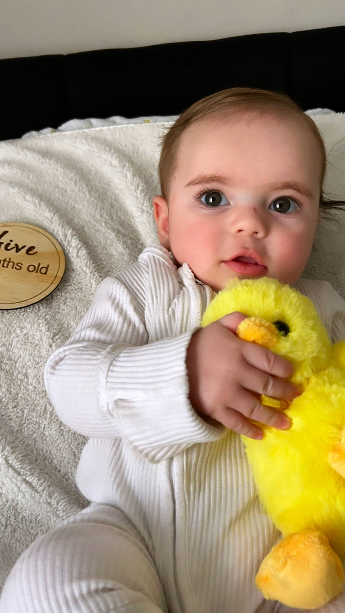 Frederick is registered to the contest to win money with this photo: baby, baby_products, baby_toddler_clothing, cheek, child, comfort, finger, fruit, gesture, happy, mouth, nose, person, plant, room, sitting, skin, stuffed_toy, thumb, toddler