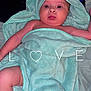 baby, bathtowel, bed, blanket, bodypart, bonnet, clothing, face, fashion, finger, furniture, hat, head, hood, newborn, person, photography, portrait, quilt, towel