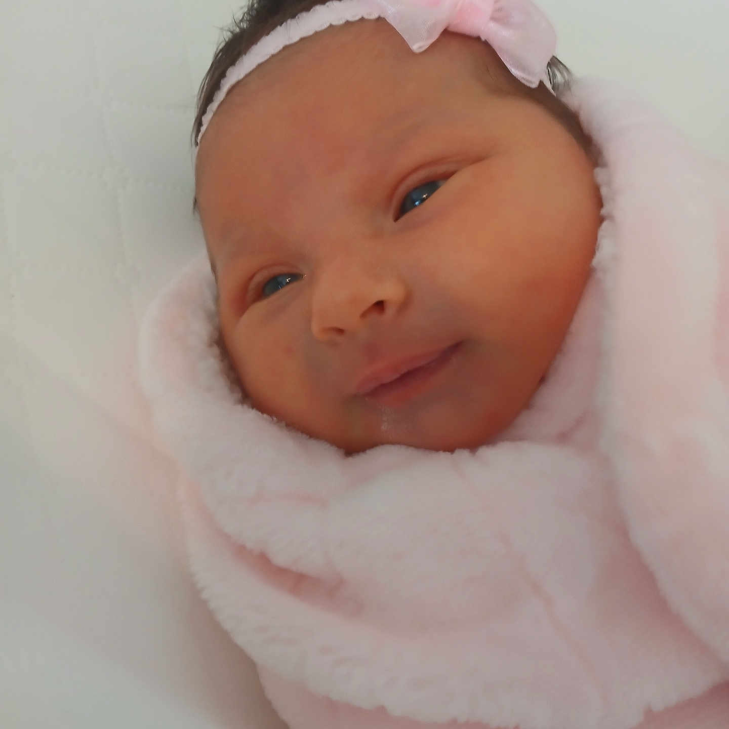 Braylynn joined the competition — help win amazing prizes! accessories, baby, bed, blanket, bonnet, clothing, face, furniture, happy, hat, head, hood, newborn, person, photography, portrait, sleeping, smile, towel
