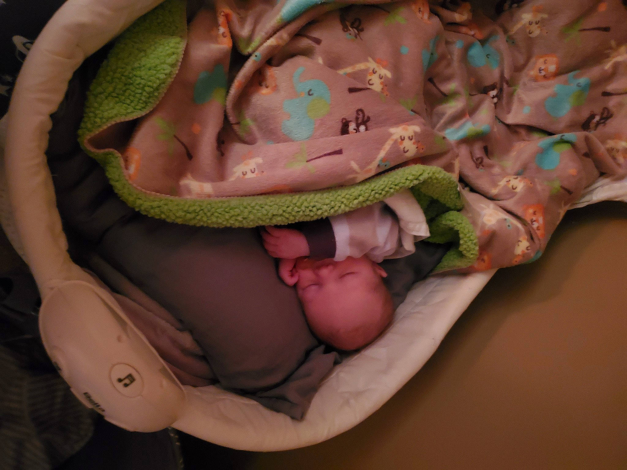 Bruce joined the competition — help win amazing prizes! baby, baby_carriage, baby_products, baby_sleeping, baby_toddler_clothing, cheek, child, comfort, linens, pattern, peach, pink, plastic, sleep, thumb, toddler