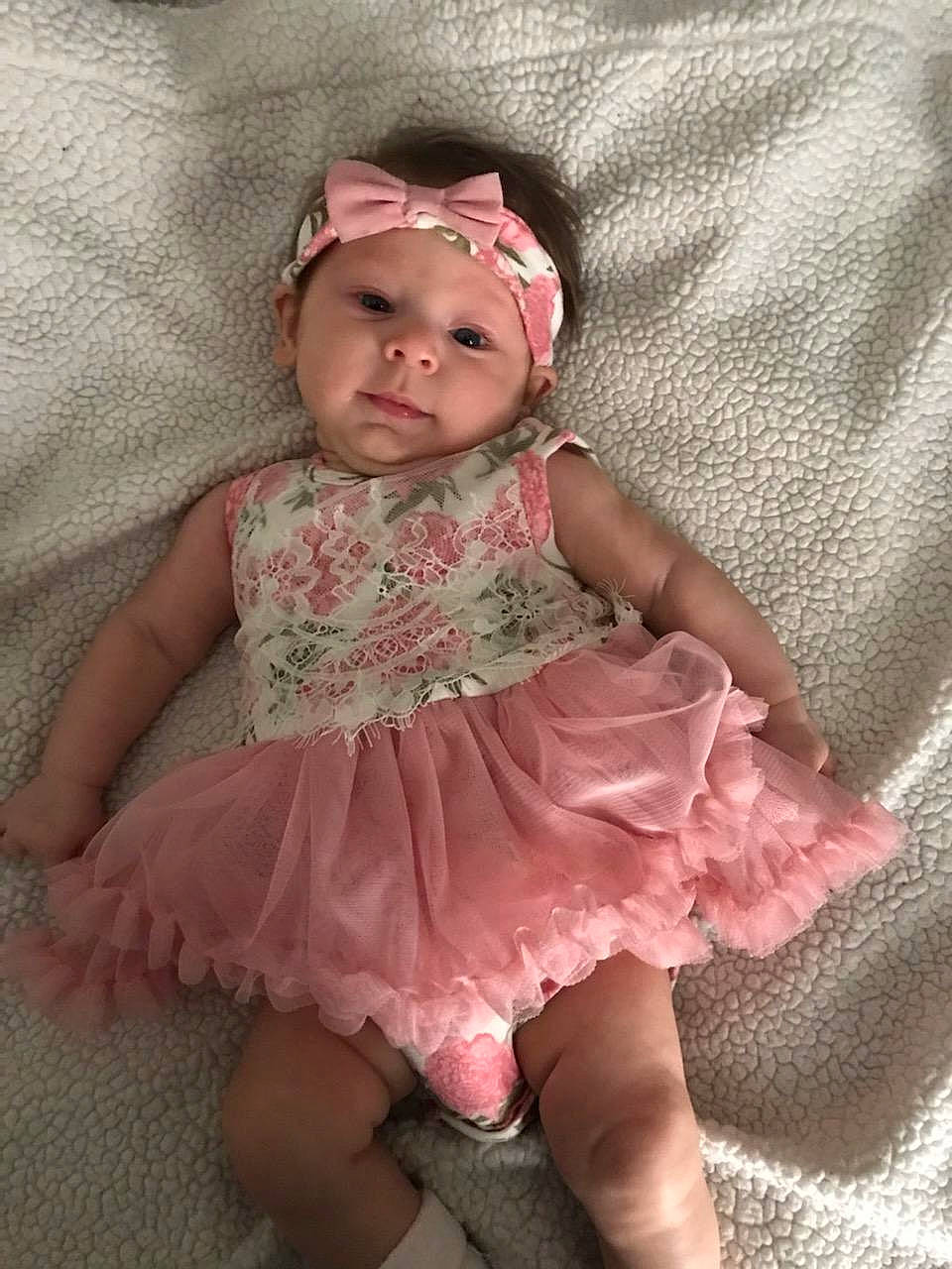 Joanna joined the competition — help win amazing prizes! baby, baby_products, baby_toddler_clothing, cheek, child, clothing, costume, dress, hair_accessory, headgear, headwear, peach, person, pink, skin, smile, toddler