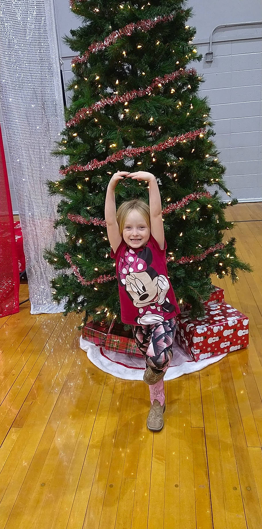 Hermaya joined the competition — help win amazing prizes! baby_toddler_clothing, christmas, christmas_decoration, christmas_ornament, christmas_tree, event, evergreen, flooring, fun, happy, head, holiday, holiday_ornament, joy, ornament, person, plant, red, smile, toddler