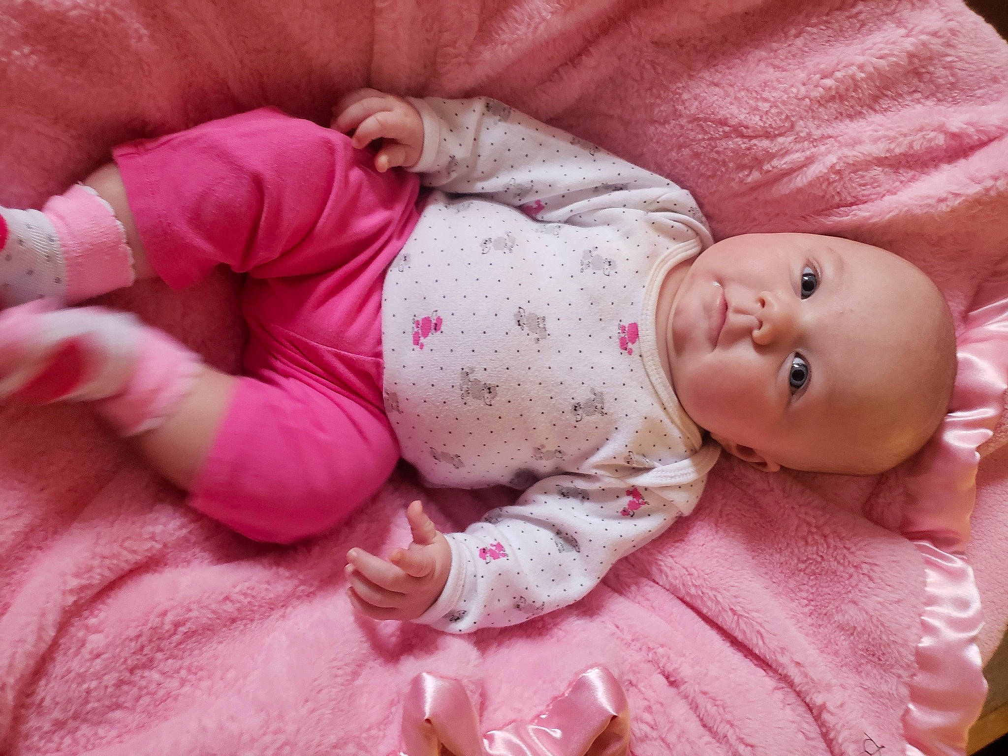 Brielle joined the competition — help win amazing prizes! baby, baby_products, baby_toddler_clothing, cheek, child, comfort, lip, nightwear, nose, person, pink, skin, sleeve, toddler