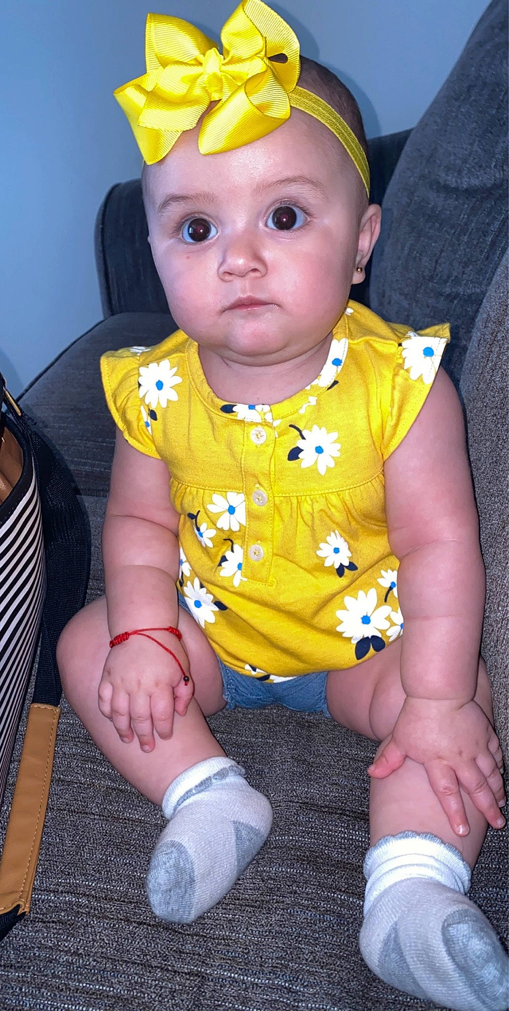 Yamilet is registered to the contest to win money with this photo: baby, baby_toddler_clothing, child, headwear, person, toddler, yellow