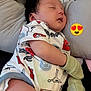 Andrew joined the competition — help win amazing prizes! baby, sleeping, infant, pillow, onesie, mitten, cute, face, peaceful, rest, child, soft, comfort, indoors, closeup, skin, person, head, lying_down, adorable