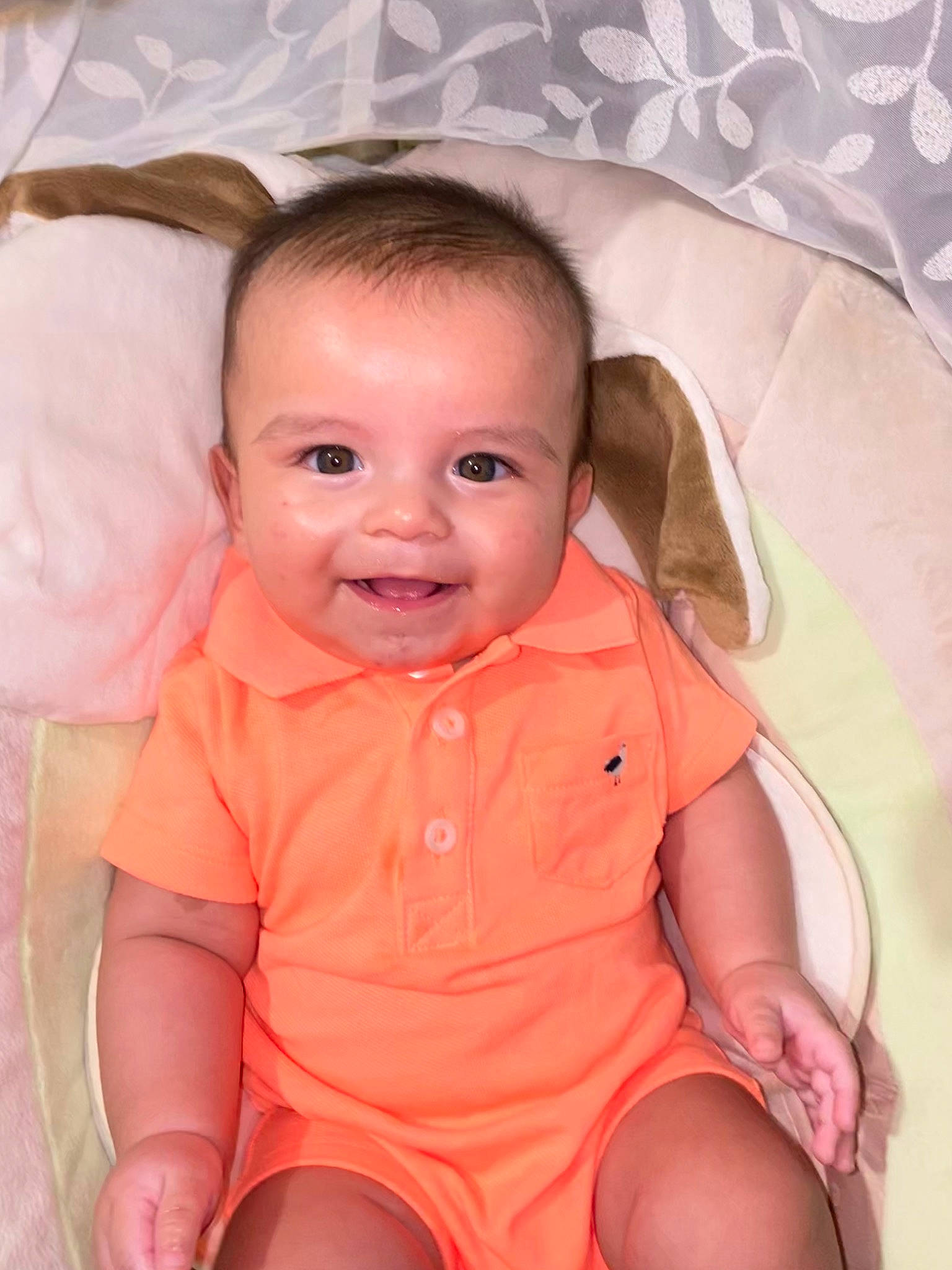 Francisco joined the competition — help win amazing prizes! baby, baby_products, baby_toddler_clothing, cheek, child, ear, eye, face, head, iris, joy, lip, nose, person, pink, product, skin, smile, toddler