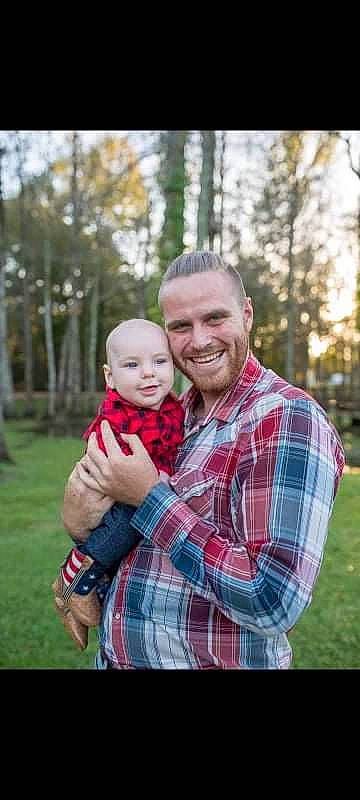 Cody joined the competition — help win amazing prizes! baby, child, event, fun, gesture, grass, happy, joy, leisure, pattern, people, people_in_nature, person, plaid, plant, recreation, shorts, smile, spring, tartan