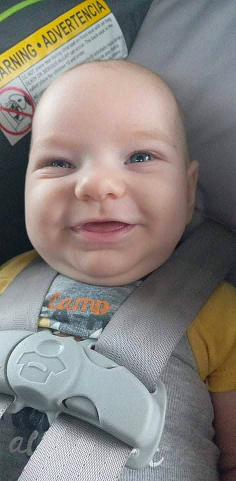 Cody joined the competition — help win amazing prizes! baby, baby_toddler_clothing, cheek, chin, eyebrow, forehead, game_controller, happy, iris, joy, lip, mammal, mouth, nose, organ, person, product, skin, sleeve, smile