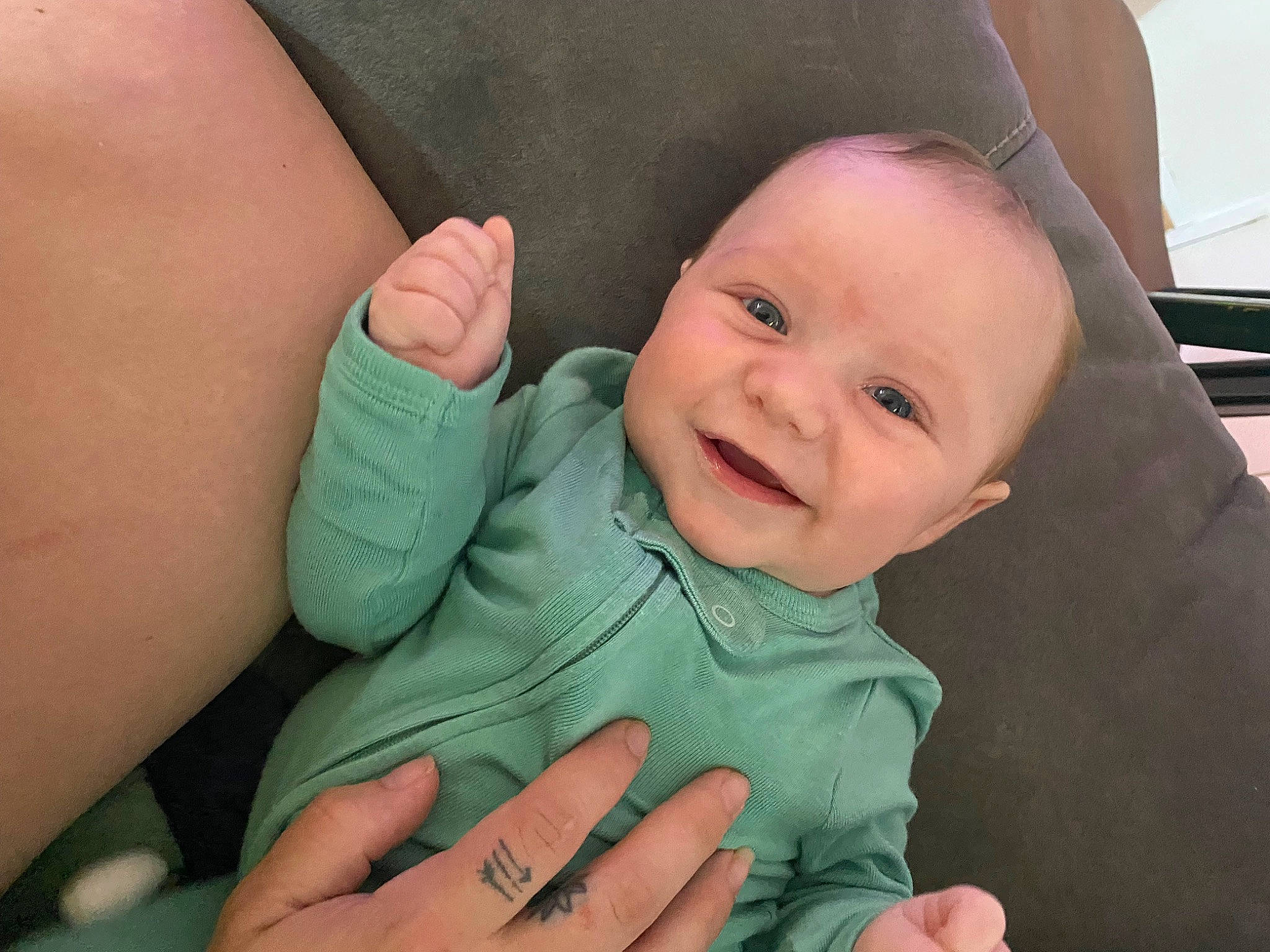 Remington joined the competition — help win amazing prizes! arm, baby, baby_toddler_clothing, cheek, comfort, eye, face, finger, gesture, hand, happy, head, joy, leg, nail, people, person, skin, smile, thumb