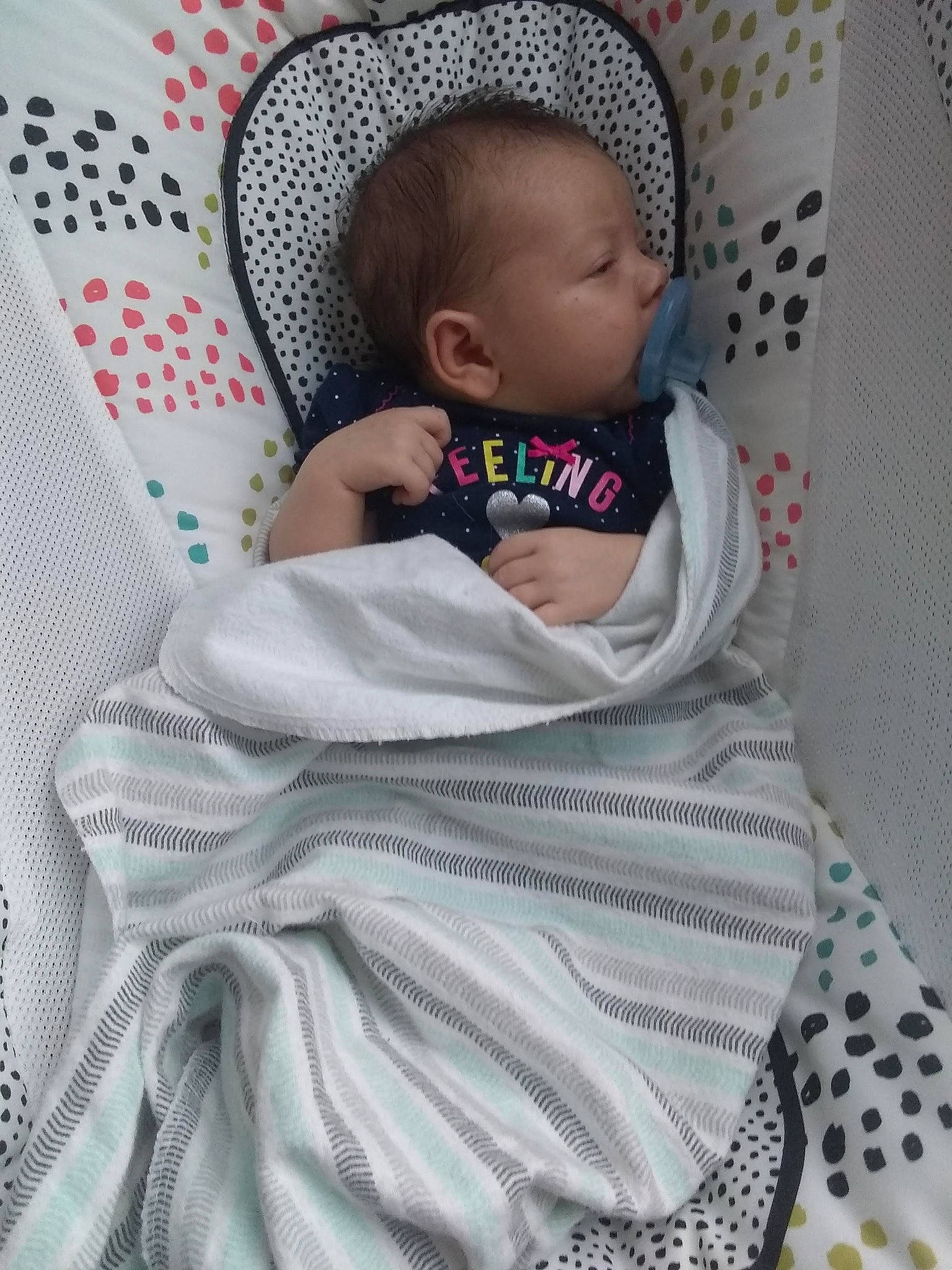 Sophia joined the competition — help win amazing prizes! baby, child, linens, pattern, person, product, textile, toddler, wool