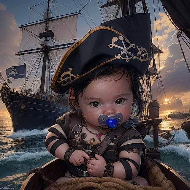 Autumn is registered to the contest to win money with this photo: art, baby, baby_toddler_clothing, baseball_cap, boat, cap, cg_artwork, child, cloud, flash_photography, fun, happy, hat, headwear, mast, naval_architecture, person, ship, sky, toddler