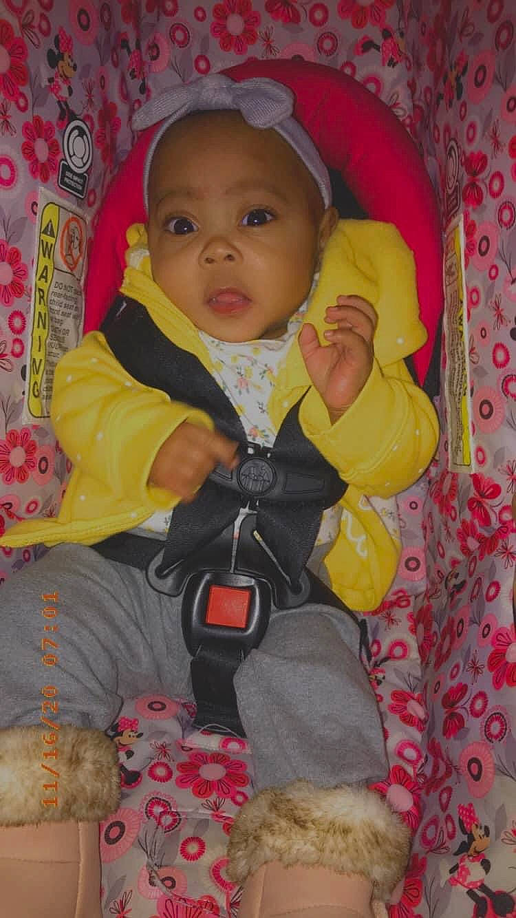 Kassidy is registered to the contest to win money with this photo: baby, baby_products, baby_toddler_clothing, cheek, child, fur, headwear, peach, person, pink, stuffed_toy, toddler, toy