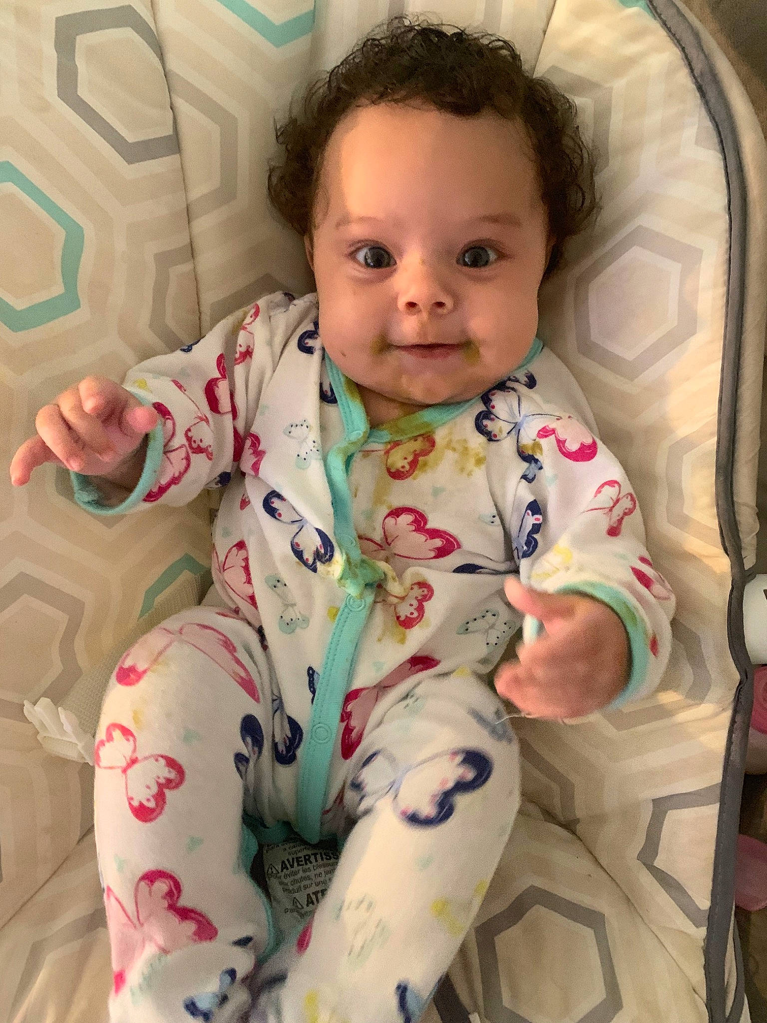 Nora joined the competition — help win amazing prizes! baby, baby_products, baby_toddler_clothing, cheek, child, person, skin, toddler