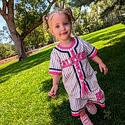 Karter is registered to the contest to win money with this photo: backyard, child, clothing, dress, face, female, girl, grass, head, lawn, nature, outdoors, park, person, photography, plant, portrait, tree, vegetation, yard