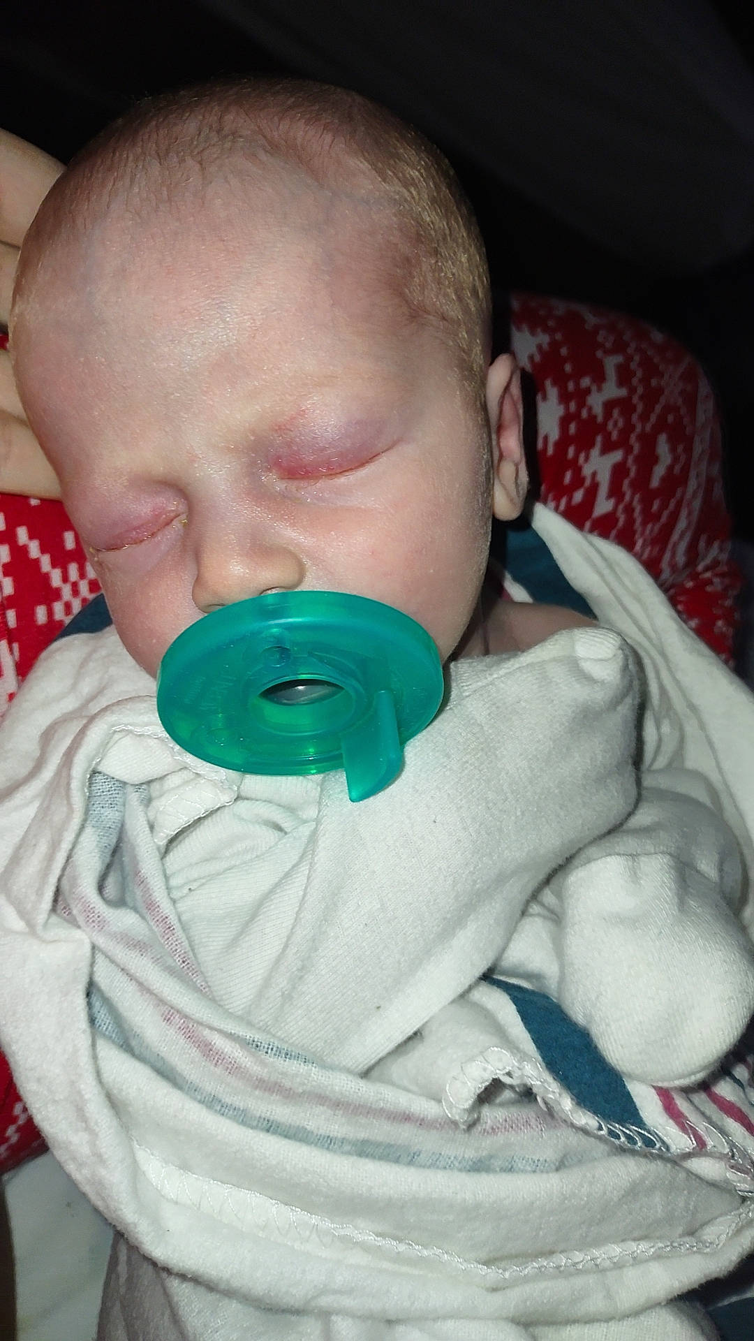 Annabelle joined the competition — help win amazing prizes! baby, baby_products, baby_toddler_clothing, cheek, child, comfort, drinkware, ear, eyelash, linens, mouth, nose, person, plastic, sitting, skin, textile, toddler